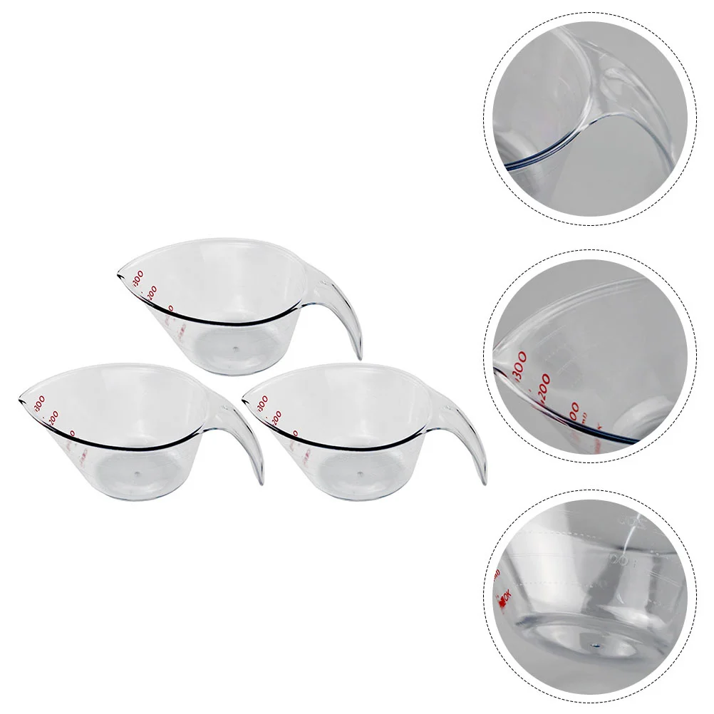 

6 шт. набор мерных стаканов, пластиковый градуированный цилиндр для кухни, твердый мерный стакан для измерения объема жидкости