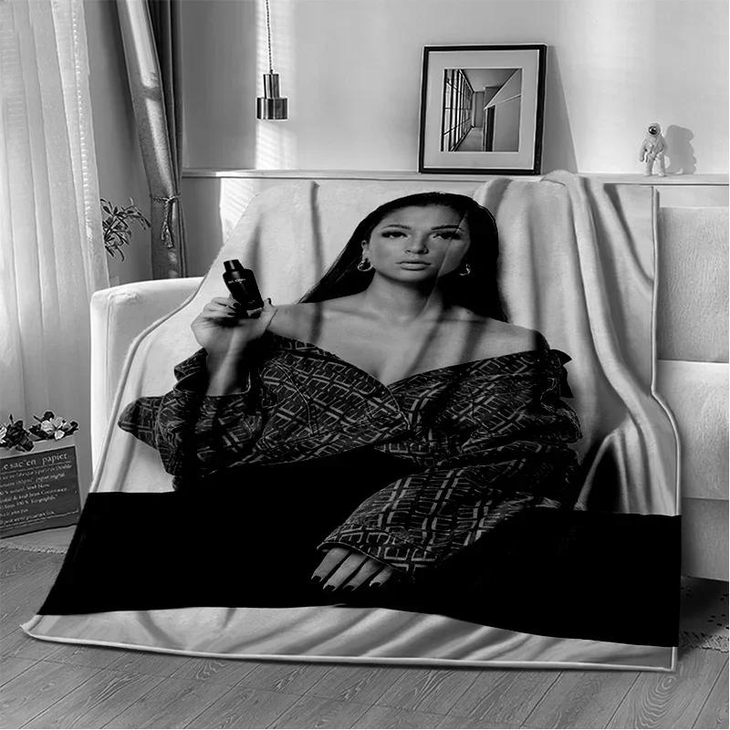 

3D Print Beauty Plaid Eva Queen Soft Plush Blanket,Flannel Blanket Throw Blanket for Living Room Bedroom Bed Sofa Picnic kids HD
