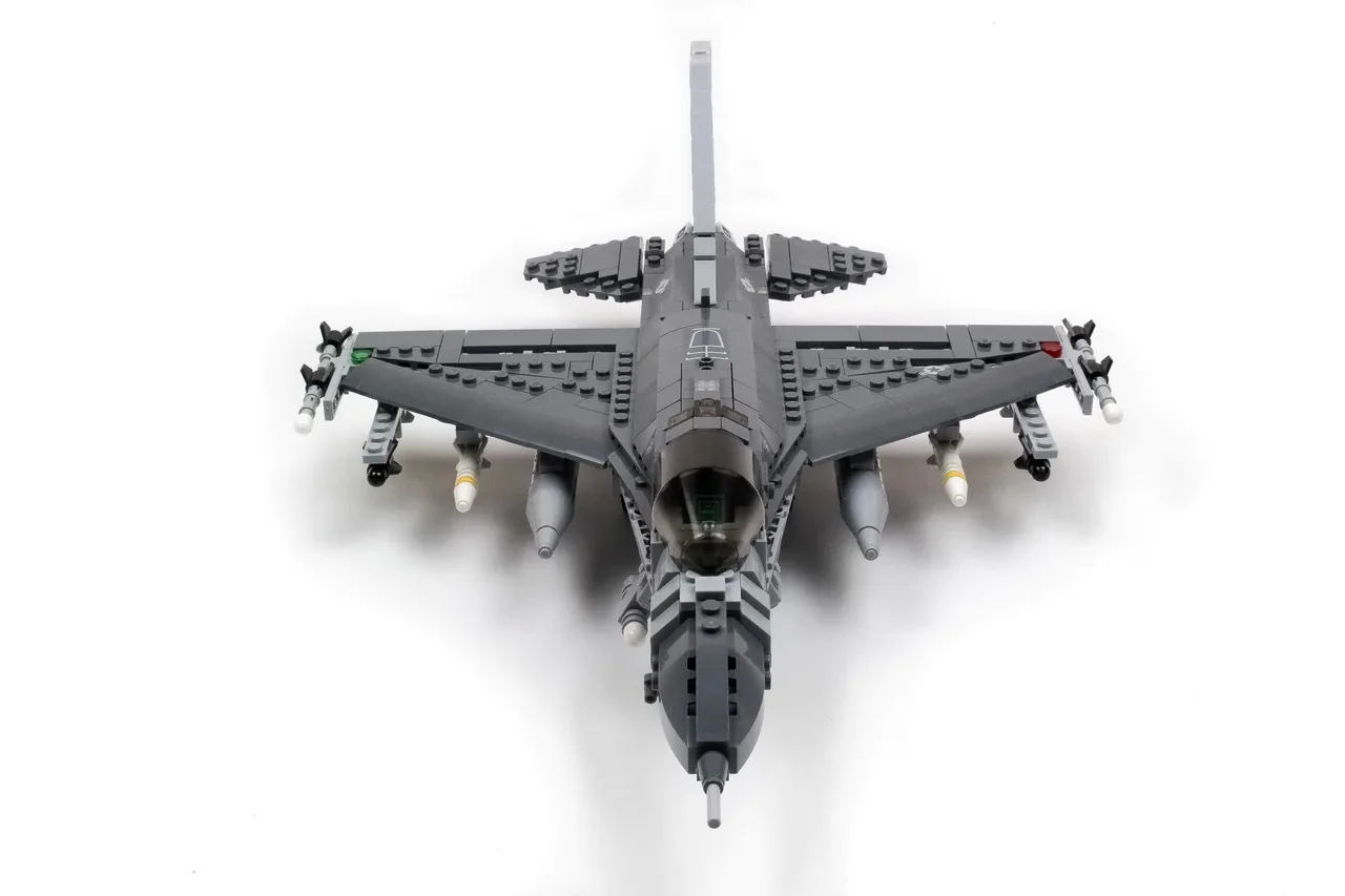 MOC Military USAF Air Force F16C fighting falcon Building Blocks bricks model toys gifts