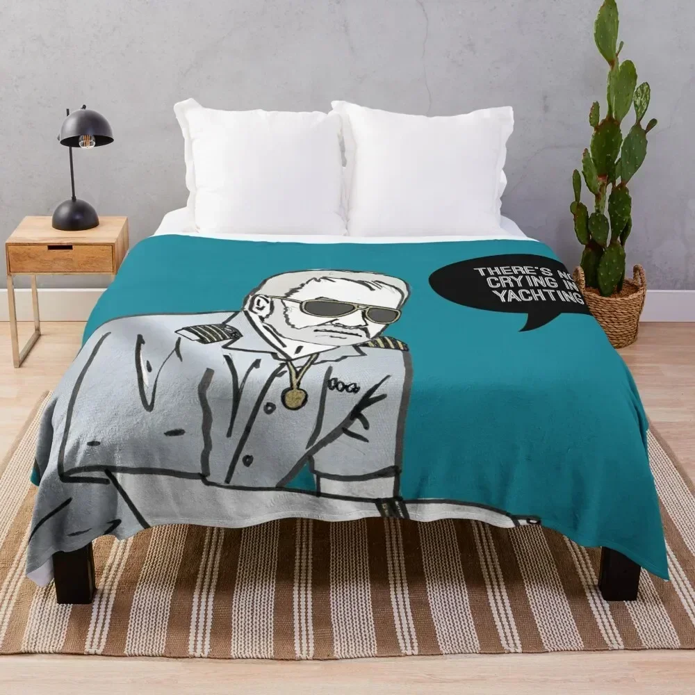 

No Crying in Yachting Throw Blanket Summer Cool Breathable Blanket for Sleeping