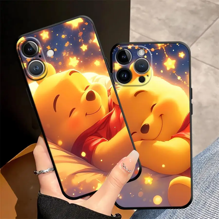 Soft Back Phone Cover Case for iPhone 13 Mini 12 17Air SE 17 16 Pro Max 11 14 15 Plus X XS XR 7 8 Disney Winnie The Poodle
