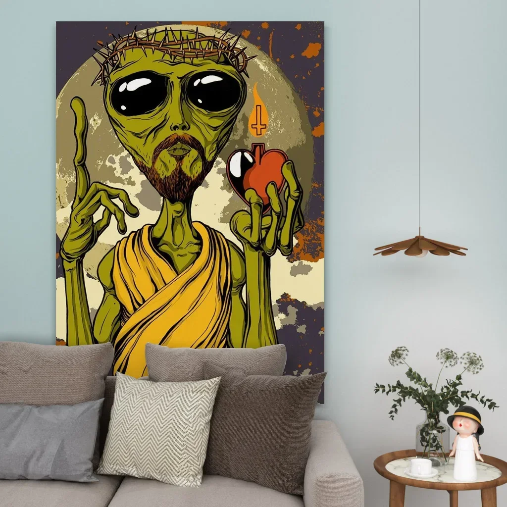 الخيال العلمي الغريبة الديكور ماندالا البوهيمي الهبي جدار المنزل لطيف غرفة نسيج مادة البوليستر #1