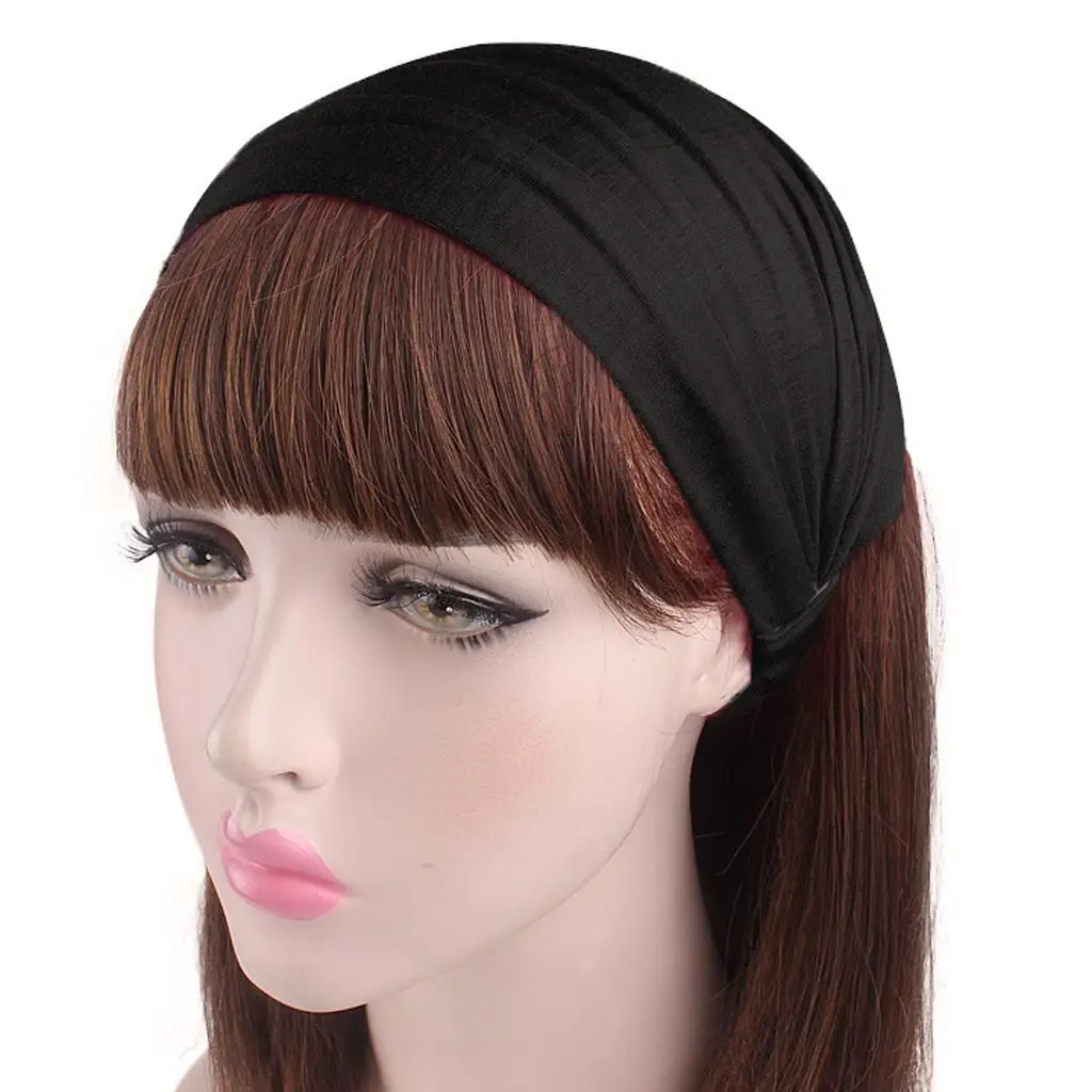 

Women’s Elastic Yoga Headwrap Cotton Hairband for Girls Hair Accessories Headband for Fitness