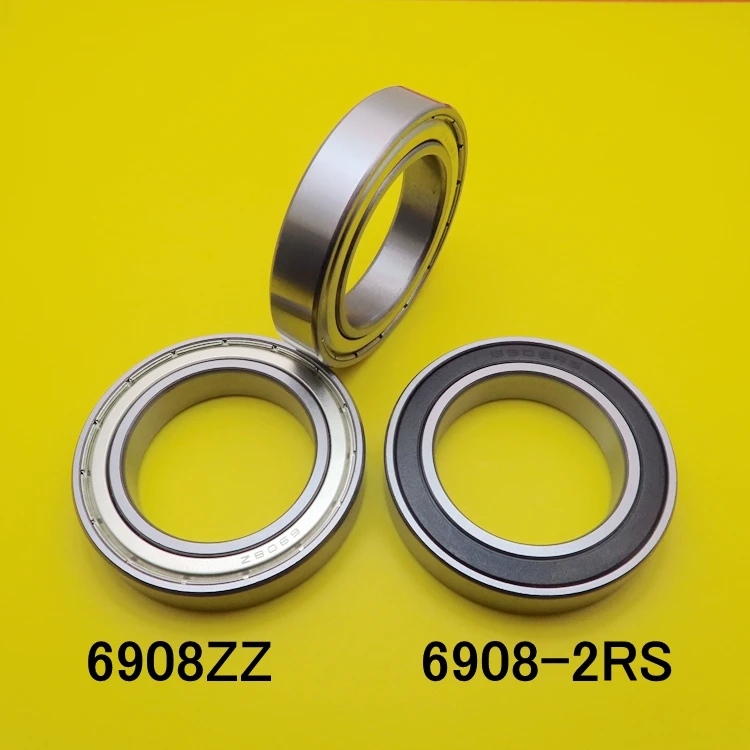 Free Shipping NBZH High Quality Deep Groove Ball Bearing 6908 2RS 6908-2RS 61908-2RS 6908RS 6908RZ 40*62*12 Mm 4pcs/lot