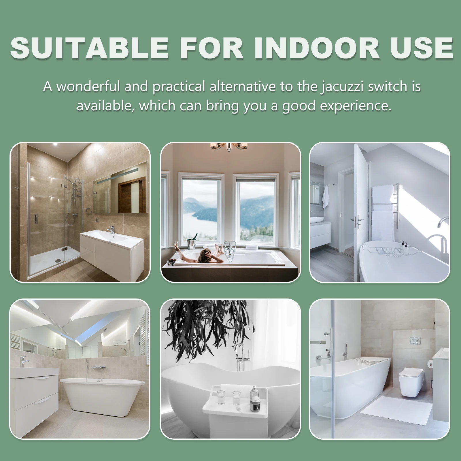 

1 pc Pressure Switch Stainless Steel 304 Silicone Seal No Air Leakage Durable Pneumatic Control For Bathtub Spa Massage Tub