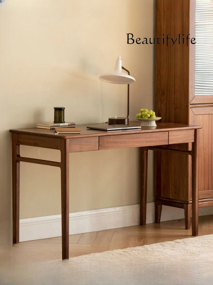 

Черный ореховый китайский бытовой стол из твердой древесины, скандинавский журнальный стол, простой компьютерный стол