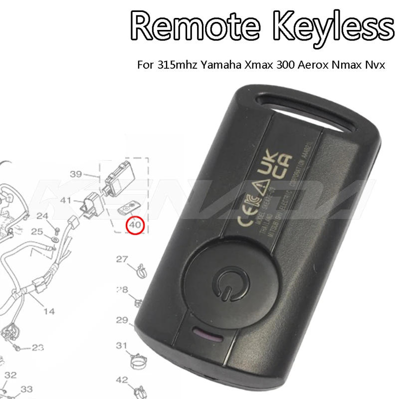 Remote Keyless 315mhz For Yamaha Xmax 300 Aerox Nmax Nvx