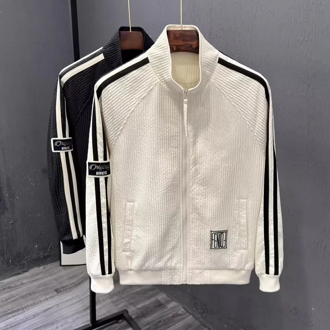 

Модная мужская куртка с воротником-стойкой, простая вельветовая верхняя одежда, весна-осень, новая молодежная модель, приталенный крой