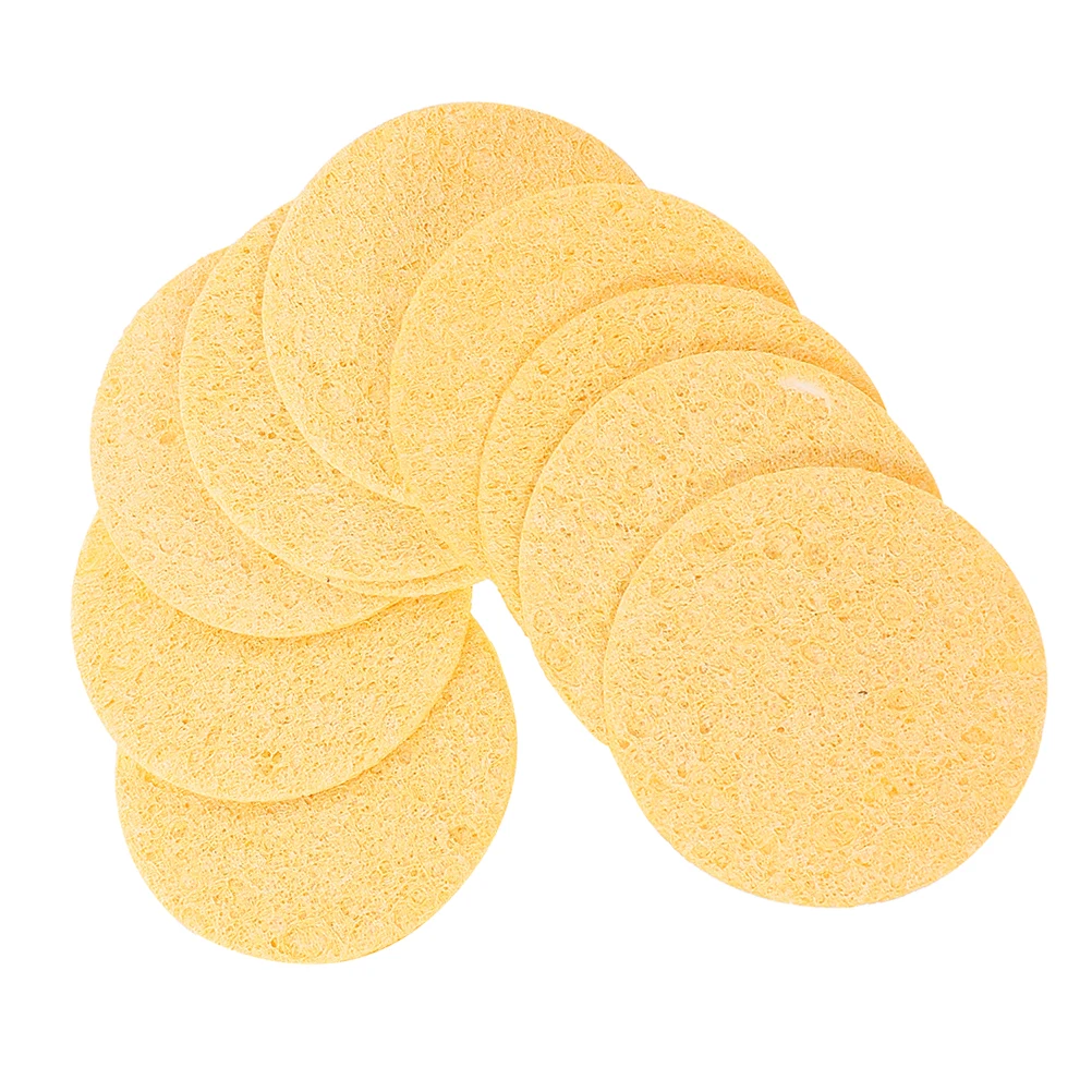 

10Pcs Hermit Crab Tank Sponges Natural Round Sea Sponges for Water Dish High Moisture Retention Multi-Functional Crab Habitat