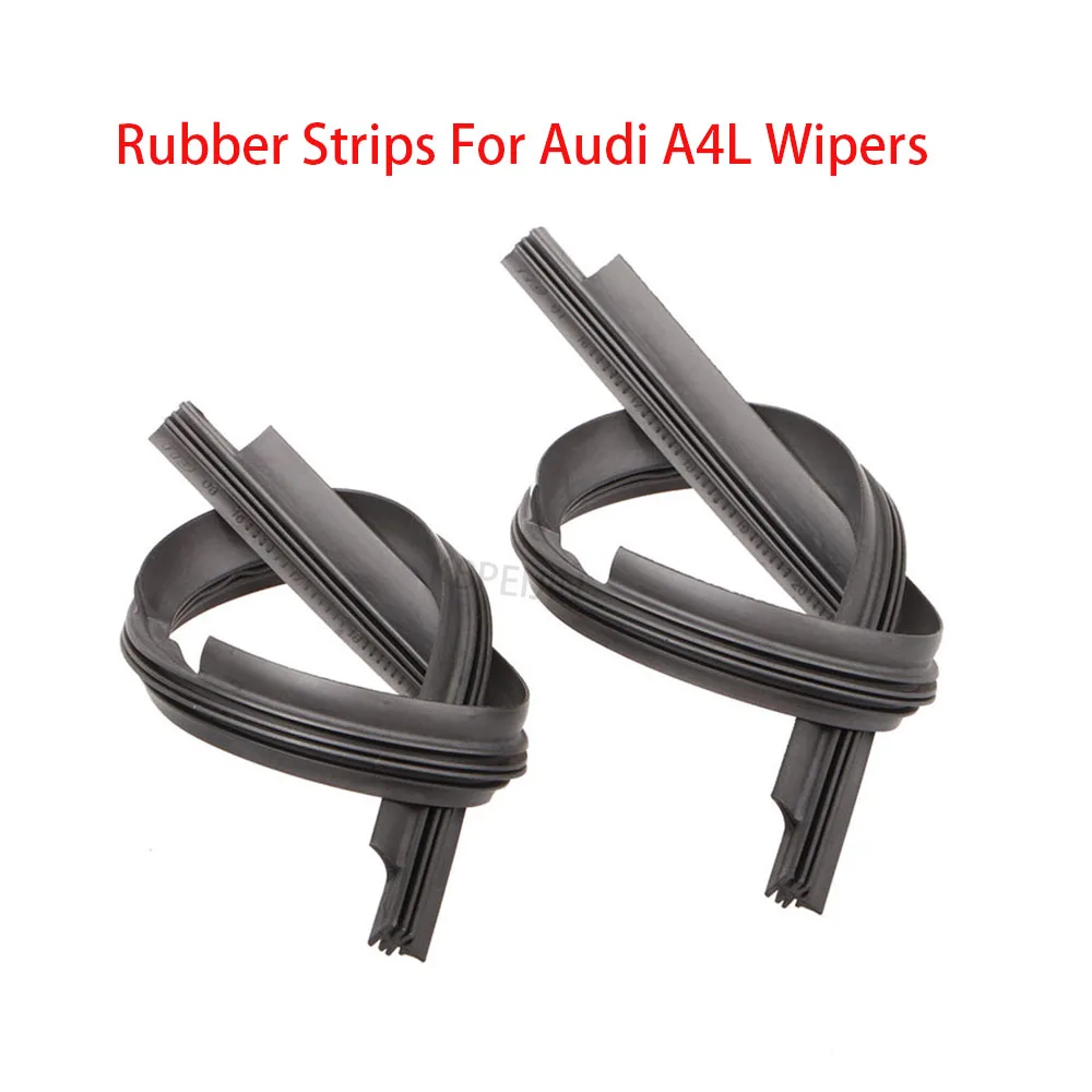 

1Set For Audi A4L 2009-2024 Car Wiper Blade Rubber Strip Refill 20"+24" Wipers Accessories