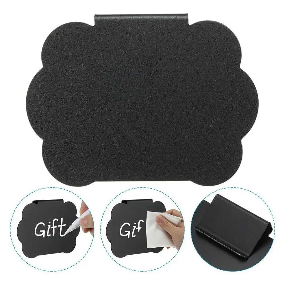 10PCS New Plastic Price Boards Black Signage Table Chalkboard Multifunctional Mini Message Label Mall