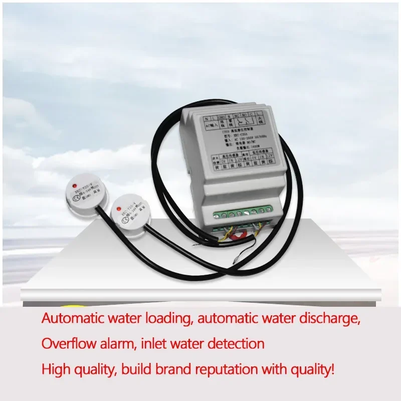 Non-contact Upper & Lower Water Level Controller - Liquid Level Probe Sensor Switch Gauge for Auto Tank Control