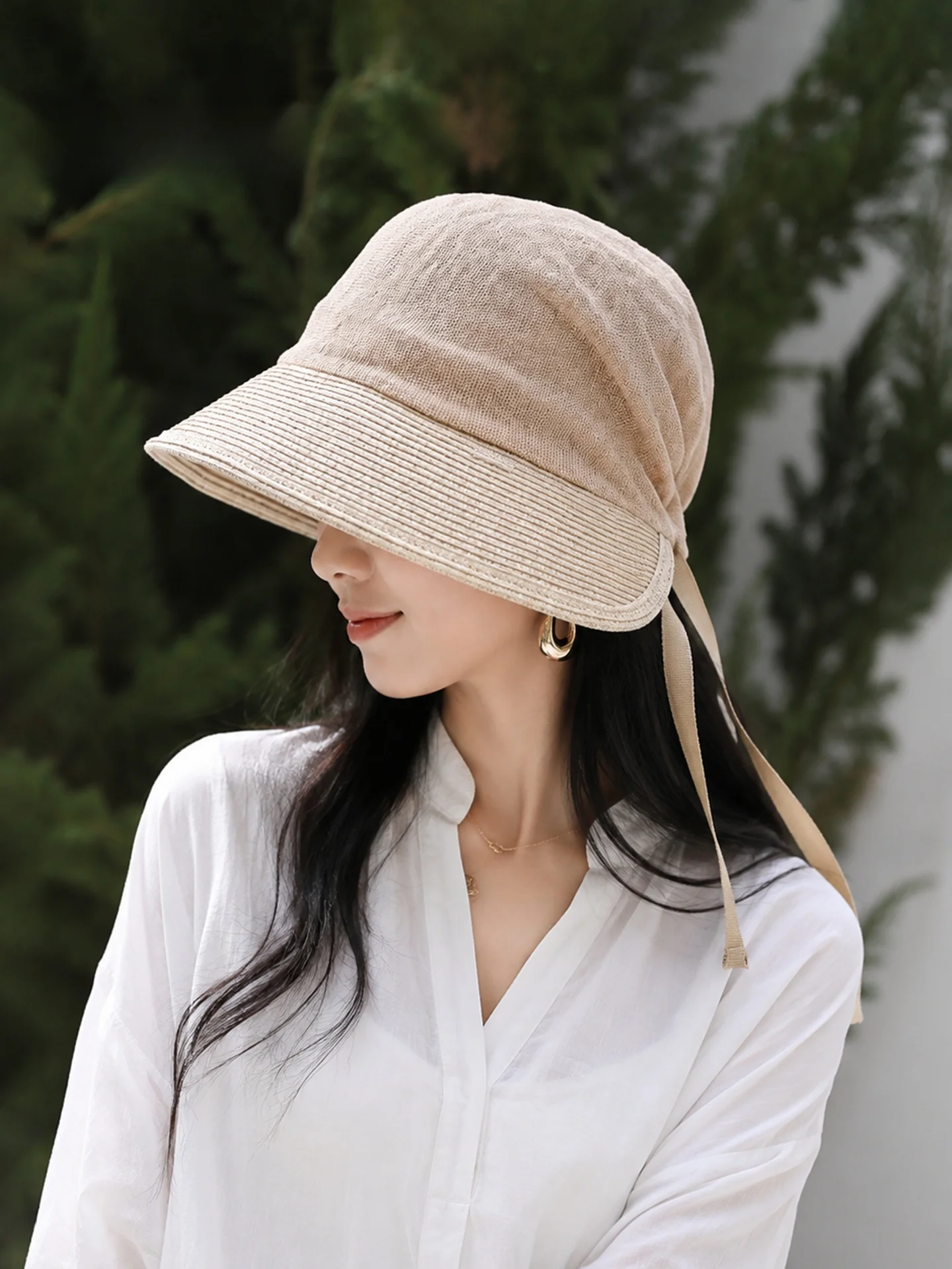 women's-large-brim-fishing-cap-summer-new-foldable-sun-protection-hat-outdoor-commuting-tie-dye-hat-breathable-quick-dry-hat