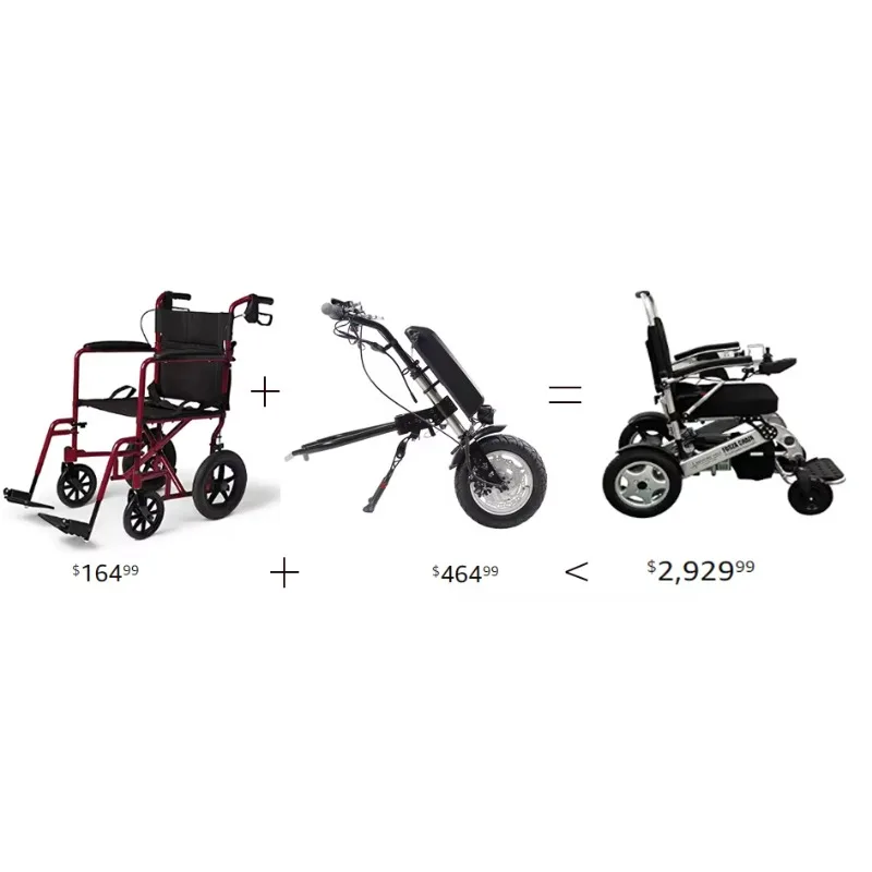 New Model 36v350w Folding Electric Handcycle Modification 36V 12inch Electric Kit