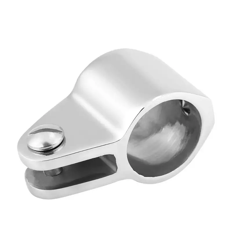 Stainless Steel 316 Double Screw 22mm 25mm Bimini Top Fitting Marine Slide Jaw Sleeve Pipe Eye