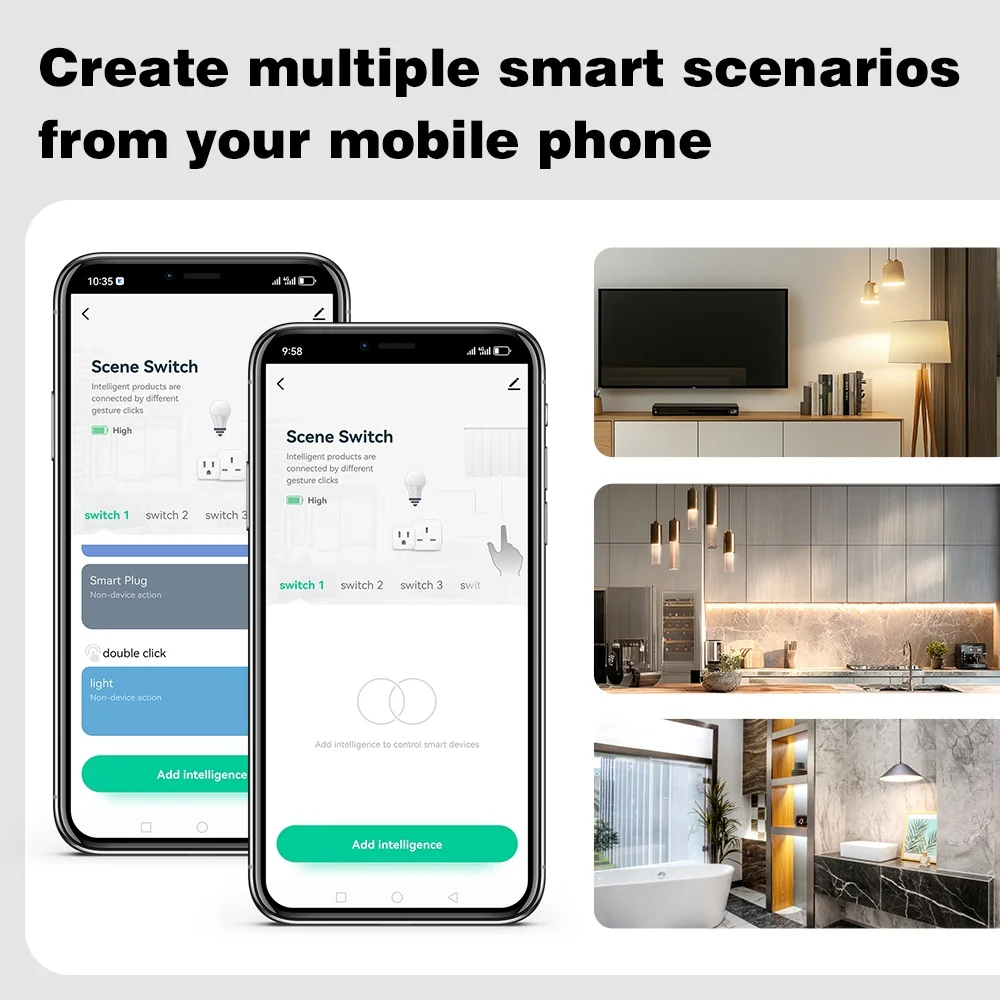 زيجبي الذكية المشهد التبديل 4 عصابة 12 طرق المنزل الذكي دفع زر تحكم عن بعد أتمتة السيناريو لأجهزة تويا الذكية #2