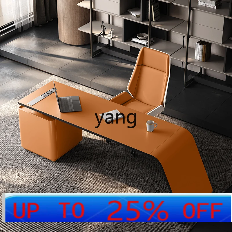 

LTT light luxury modern boss desk study L-shaped computer desk