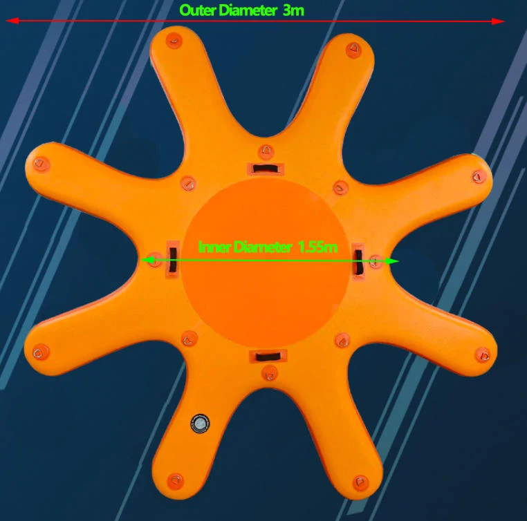 Inflatable Paddleboard Connecting Platform Octopus-shape PVC Surfboard Mooring Jetty Storage Water Yoga Paddle Board Link Island