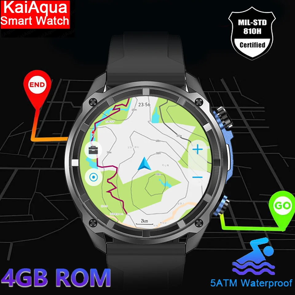 

На открытом воздухе Военные GPS Спортивные Смарт-часы Мужские Встроенный двухдиапазонный GNSS Компас Высотомер 2025 Новые 5ATM Bluetooth-вызов Смарт-часы