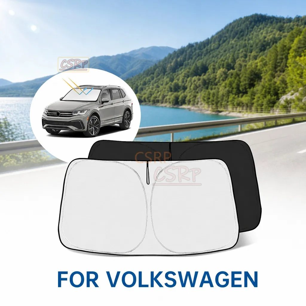 Windshield Sunshade Car Visor Front Window Sun Shade Cover For VW glolf passat Tiguan Touran Touareg Atlas ID.4 Taos