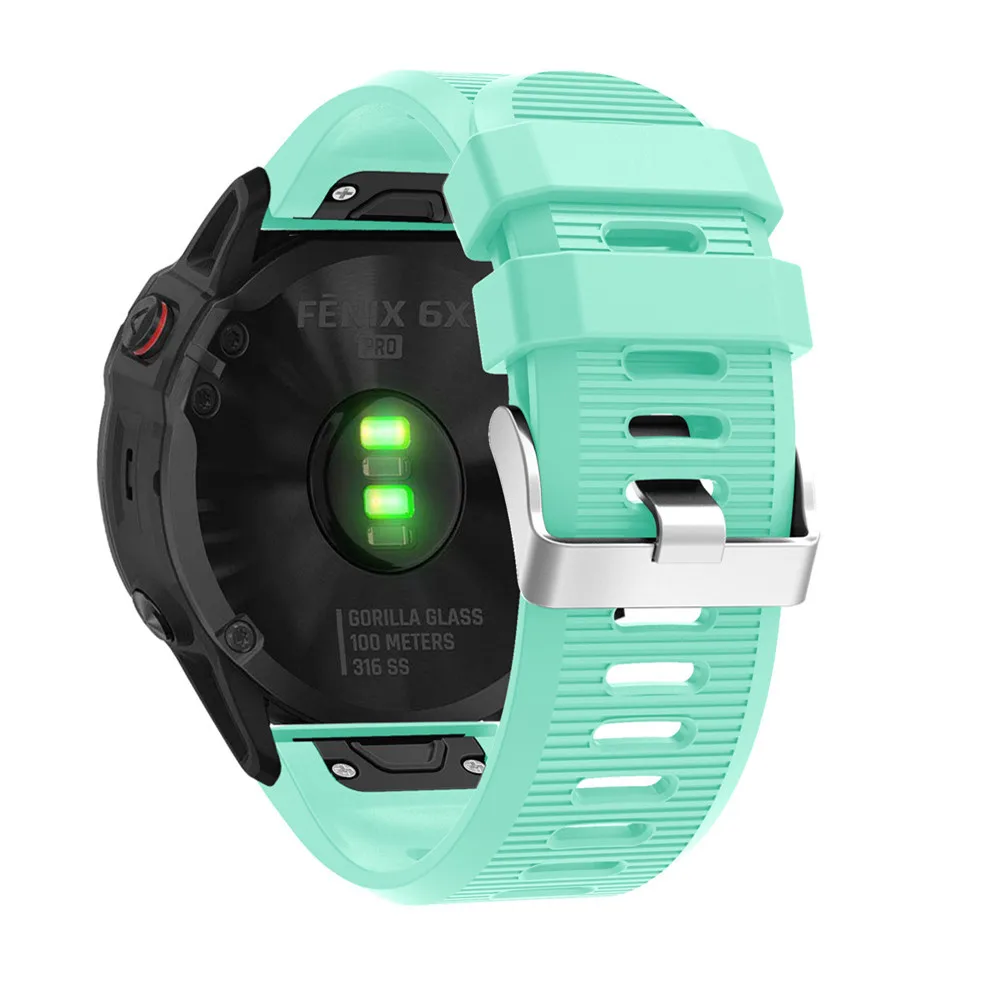 BEHUA QuickFit 26mm 22mm Silikonarmband für Garmin Fenix E 8 7X 7 6 6X/Epix Pro Gen 2 51mm 47mm/Tactix Uhrenarmband Zubehör – Detail 4