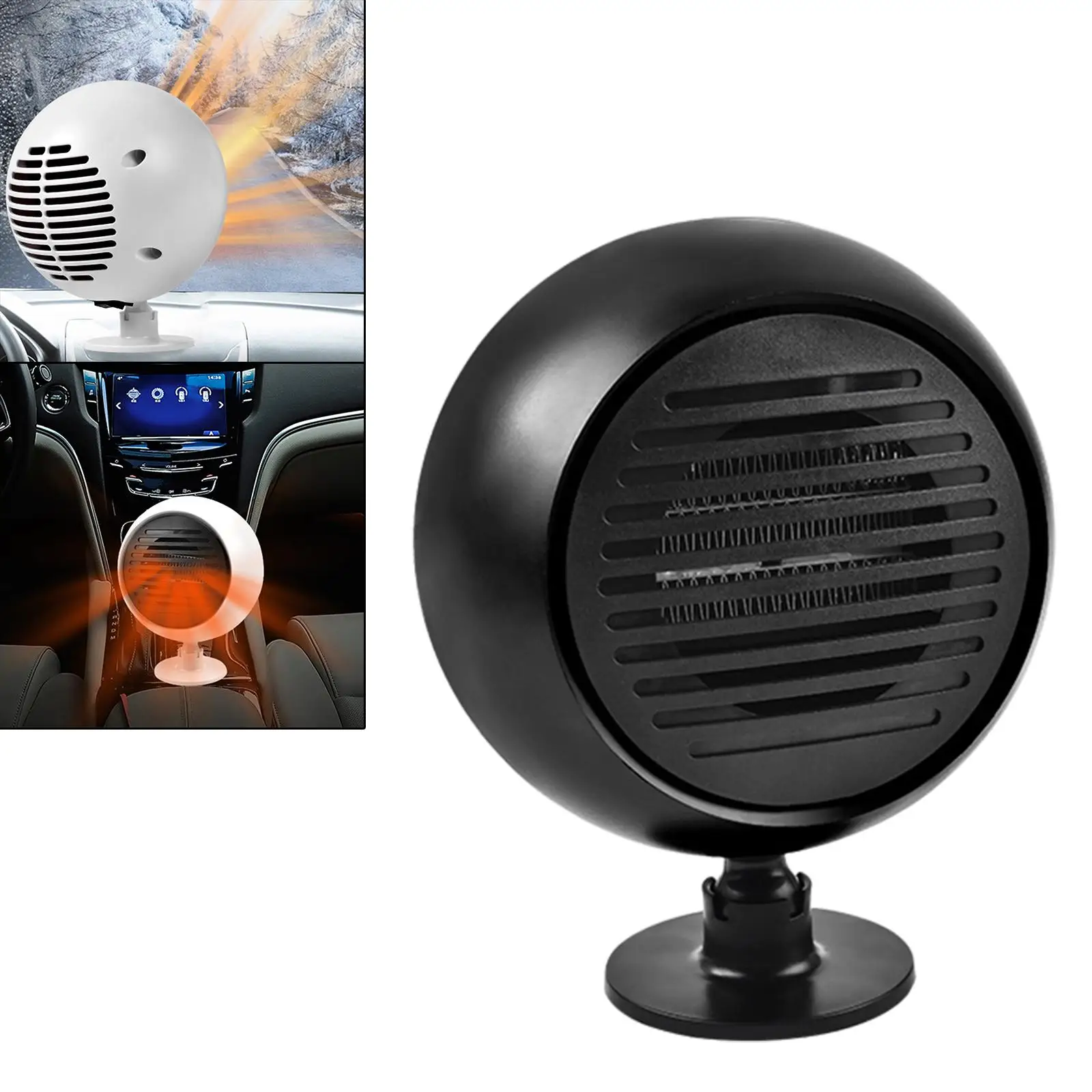 2 in 1 12V Car Heating Fan Ptc Ceramic Defroster for Car SUV 3S Fast Heat