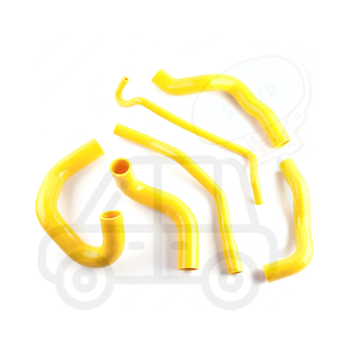 3PLY Silicone Radiator Water Hose For 2005-2010 Ford Mustang GT/ SHELBY V8 MT 2005 2006 Replacement Performance Parts 6PCS Black