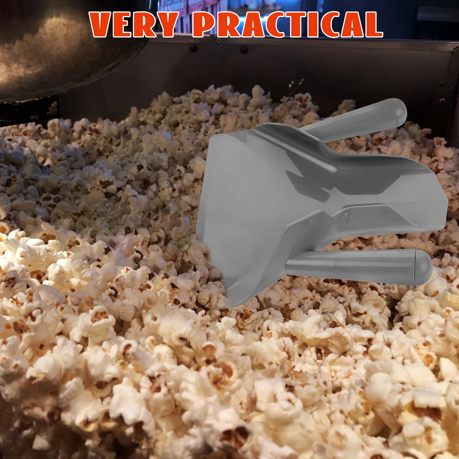 

Food Scoop Popcorn Ice Cube Shovel Plastic Kitchen Serving Tool Pet Grain Feeding Scooper Bean Sweet Distributor Hook Design
