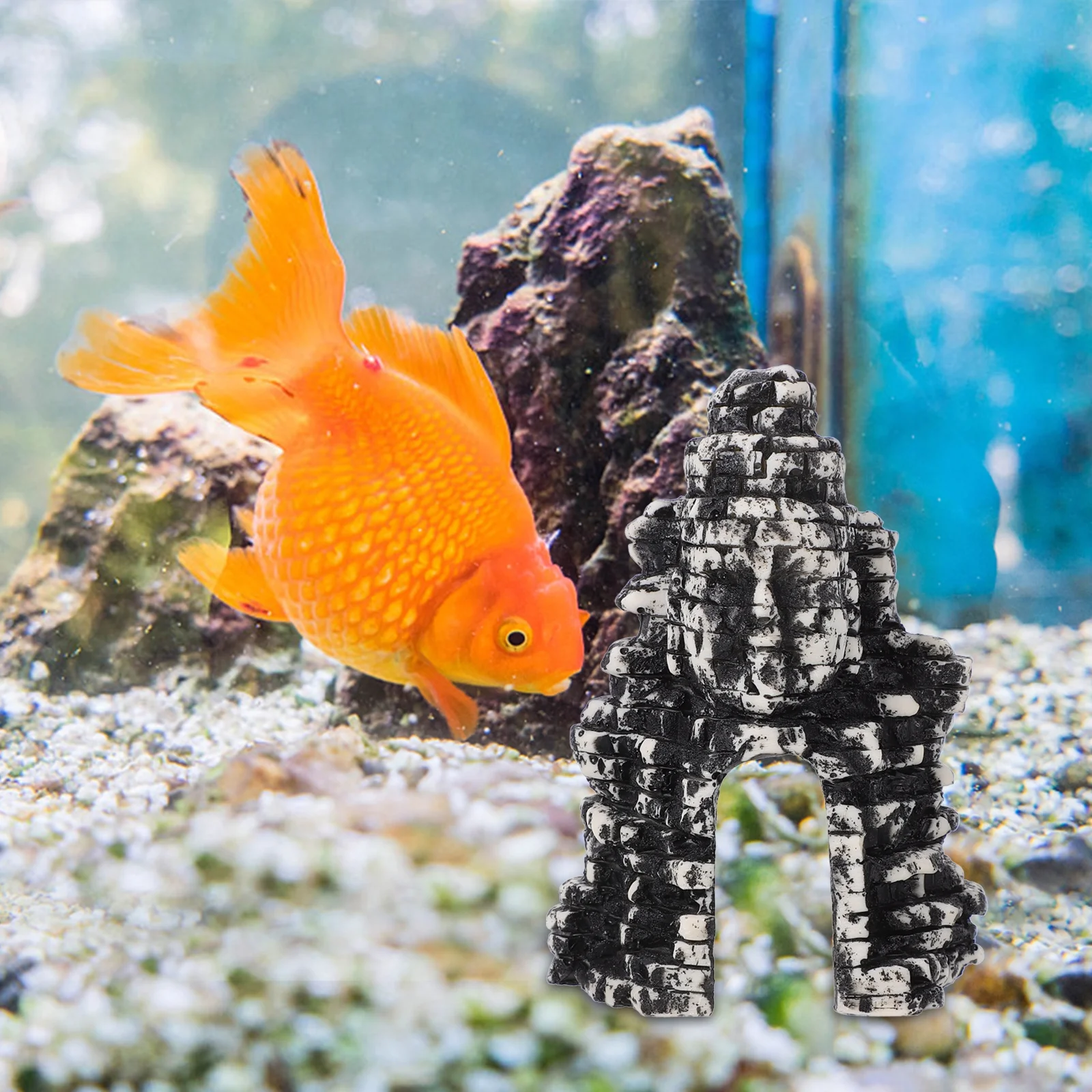 

Fish Tank Buddha Ornament Resin Aquarium Decoration Super Detailed Sculpture Creative Zen Garden Landscape Statues for Aquatic