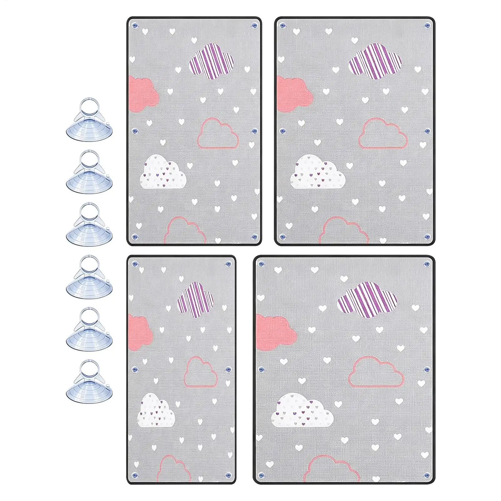 Sun Blocking Window Film Heat Insulation Heat Control Window Cling for Homeowners Renters Home Office Apartment Living Room