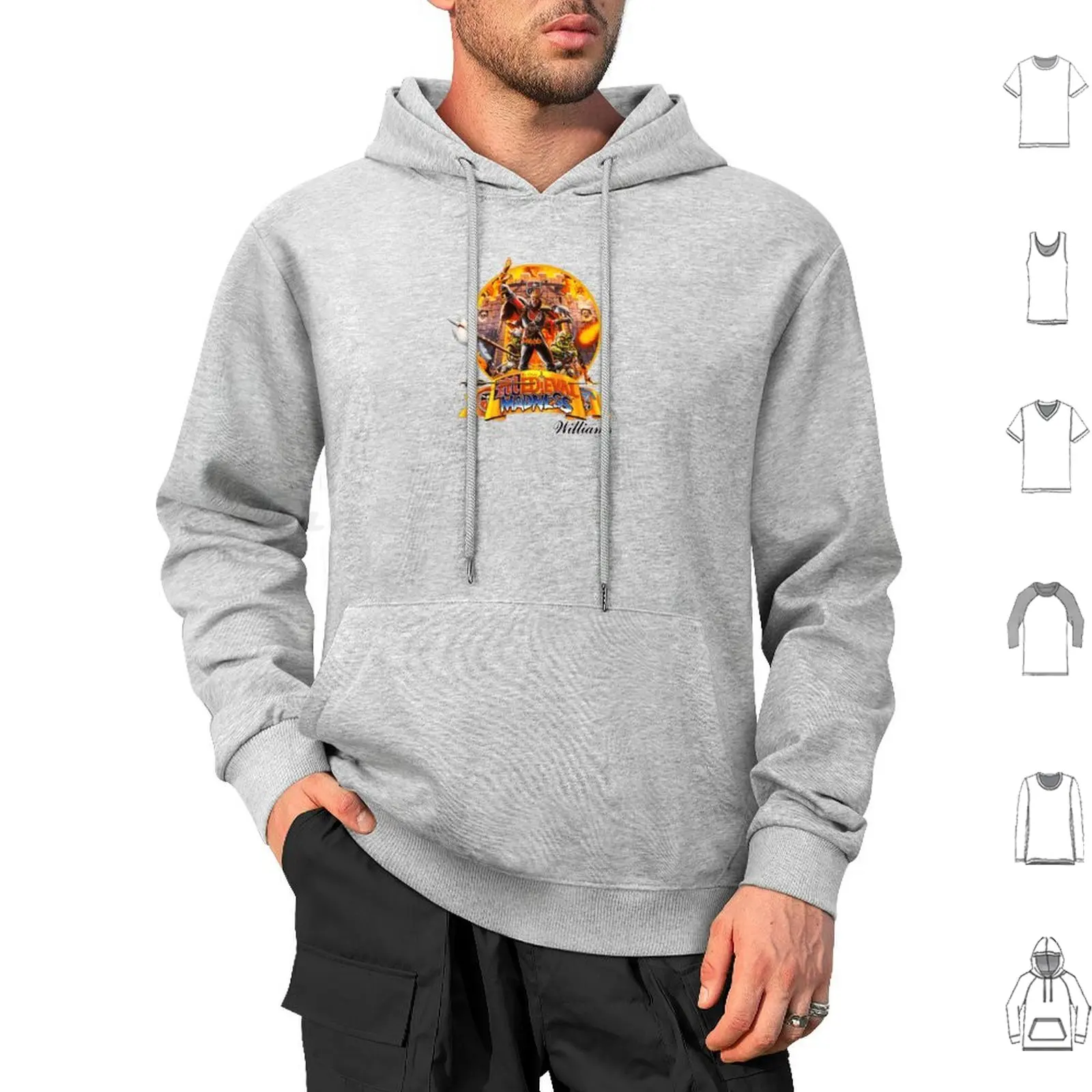 Medieval Madness Hoodies Long Sleeve Game Arcade Games Vintage Memories Retro Gottlieb Williams Breastbone Ball Bumper