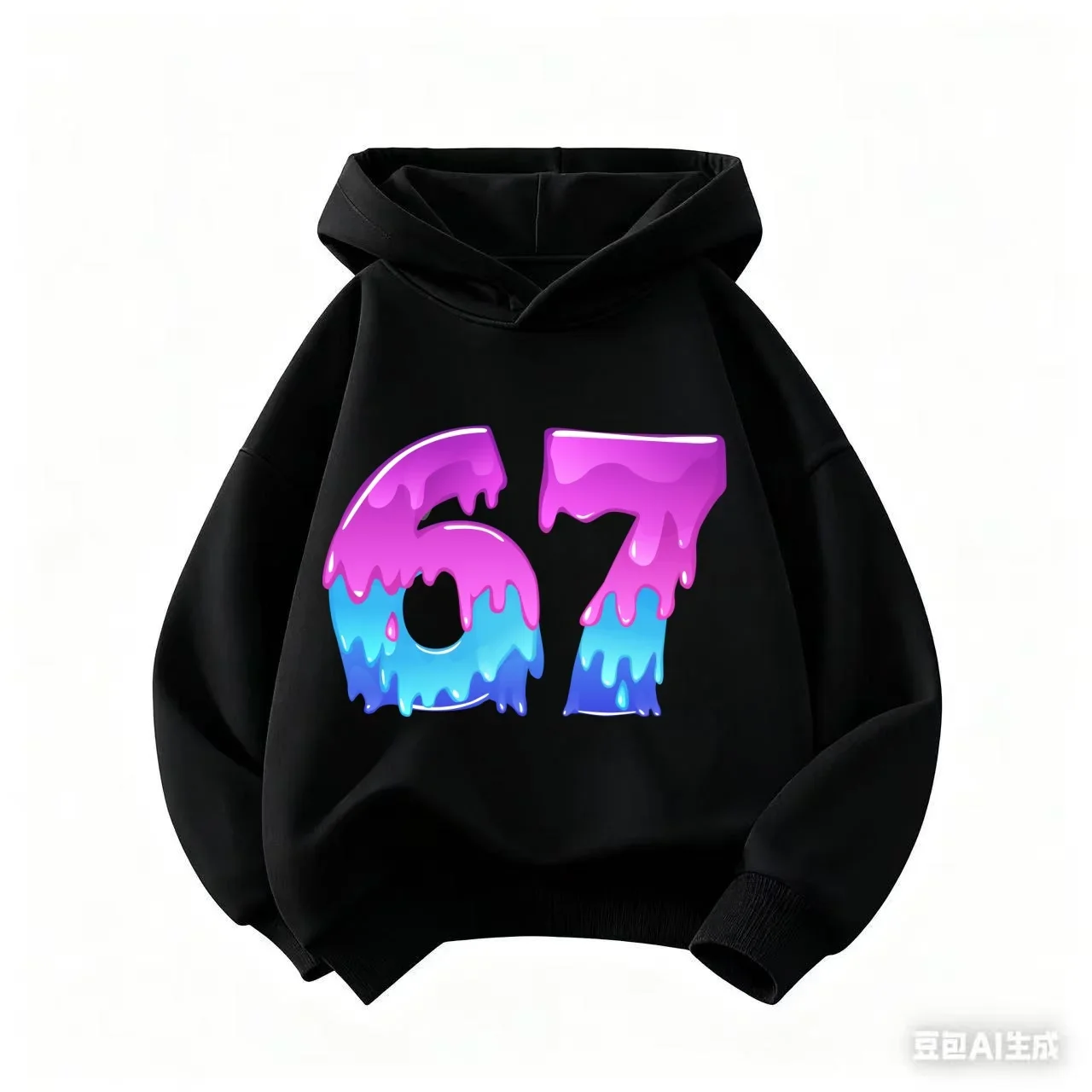 67 طفل الآيس كريم بالتنقيط ميمي مضحك ستة سبعة الجنرال ألفا العام هوديس 6-7 بنين بنات الشتاء هوديس