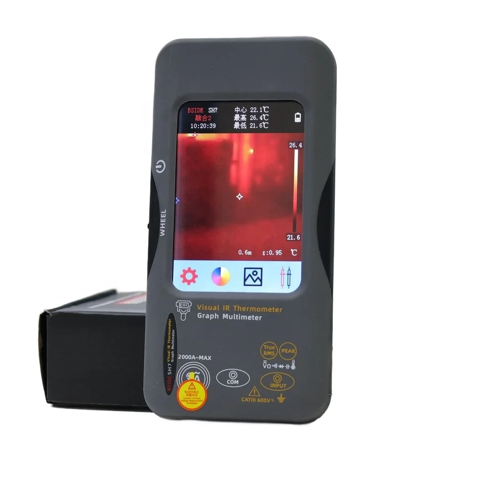 2026 SH7 Thermal Imaging Multimeter, for Predictive Maintenance, Featuring Auto Hot/Cold Spot Tracking