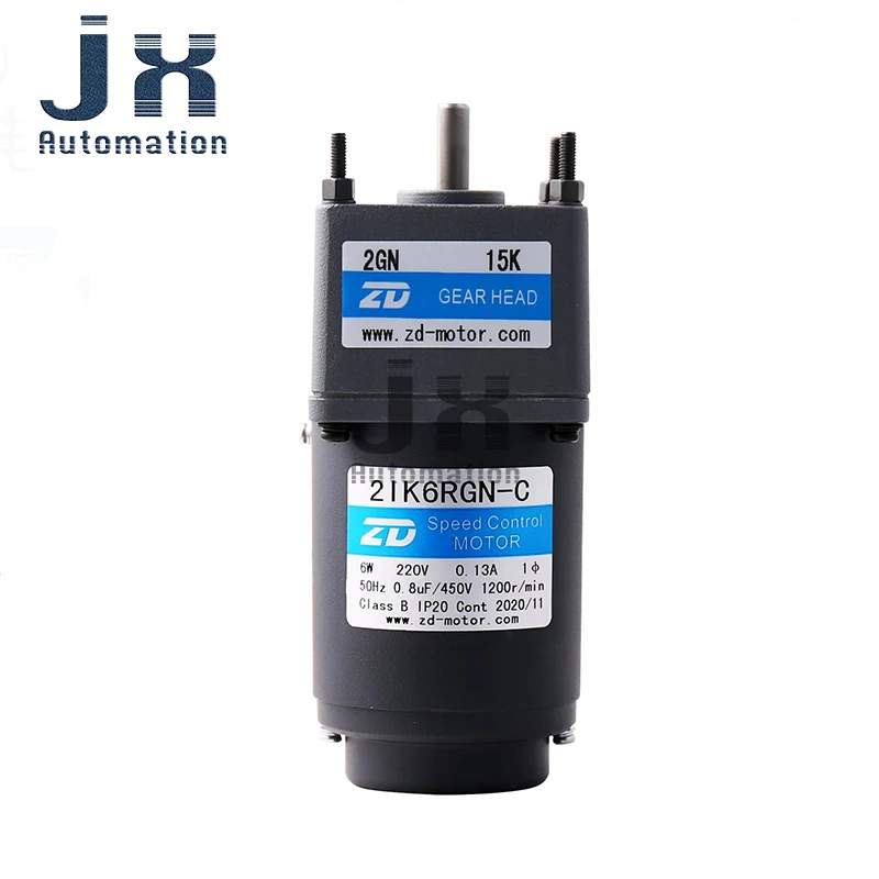 ZD Single-Phase 220V 6W AC Speed Motor 2IK6RGN-C-2GN15K For Food Packaing Machine