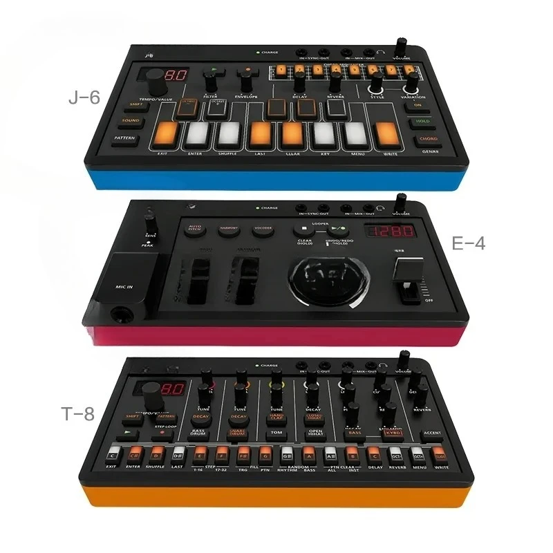 Aira Compact Series Digital Drum Machine T-8 J-6 Chord Synthesizer E-4 Vocal Effector
