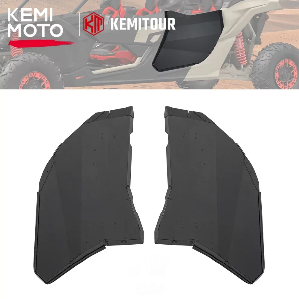 

KEMIMOTO UTV Aluminum Rear Full Doors 715004753 Compatible with Can am Maverick X3 Max 4 Doors 4x4 XRS XDS DS RS XMR Turbo DPS