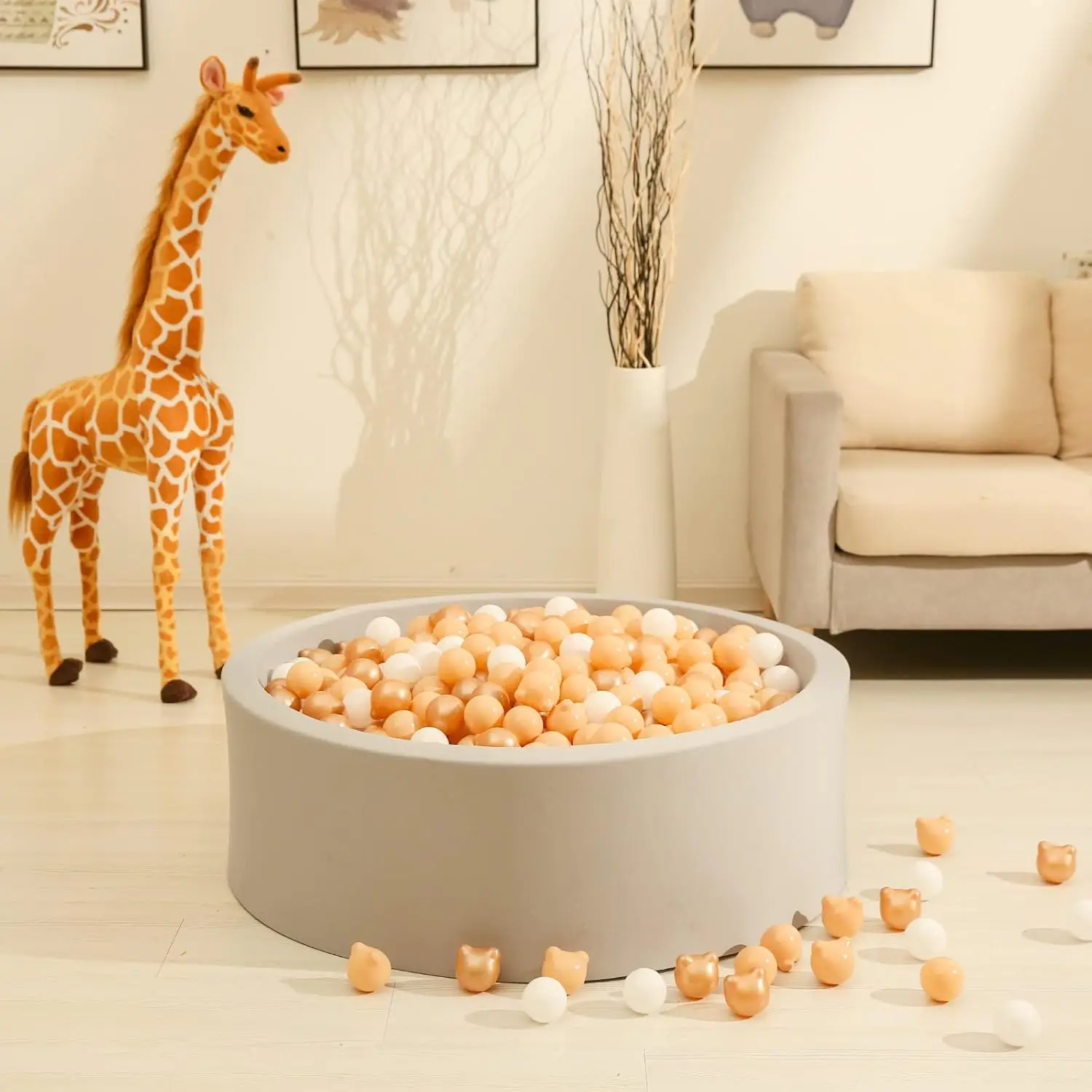 100 stks Beer Bal Pit Ballen Vormen BPA Gratis Plastic Speelballen Crush Proof Kids Peuters Baby Pastel Pelotas Speelgoed Vormige