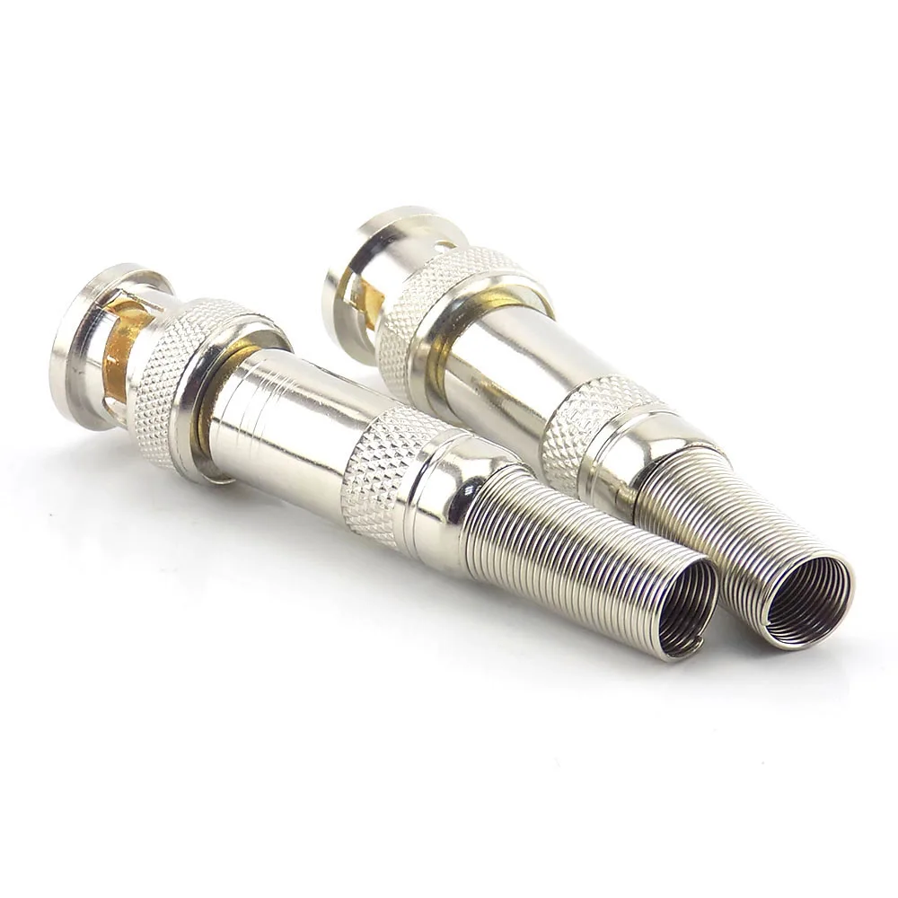 5pcs BNC Male Solder Copper Pin BNC Connector for Security Cctv Camera System w1