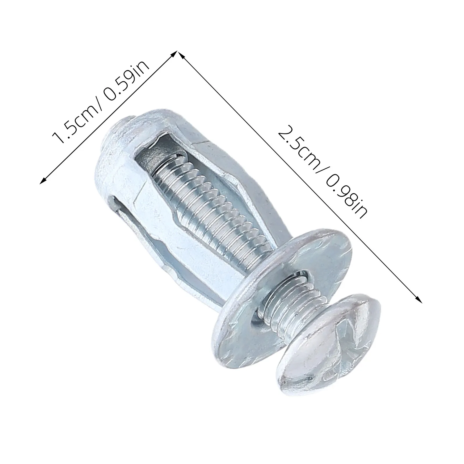 50Pcs M5 Petal Expansion Screws Carbon Steel Heavy Duty Jack Nuts for Drywall Concrete Gypsum Board Wall Ceiling Fixing