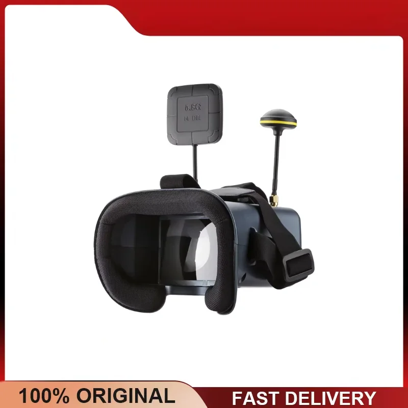 5.8G FPV Goggles LS-008D 4.3 Inch 40CH DVR Dual Antenna Built-in Battery for RC Racing Drone