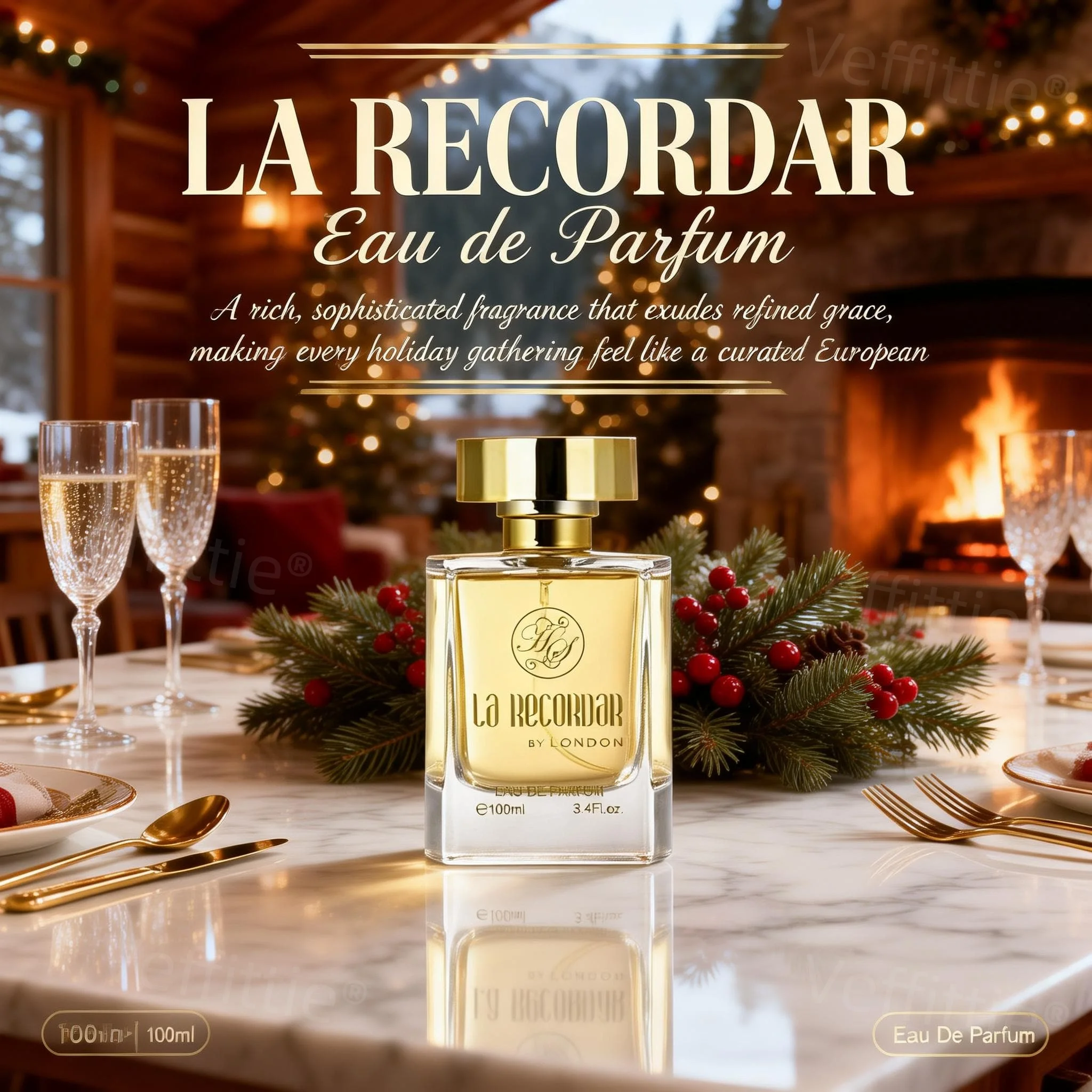 

Romantic Rose Cinnamon Charm EDT 100ml, Long Lasting Sweet Spicy Floral Scent,Romantic Accent for Evening Moments, Alluring Pick