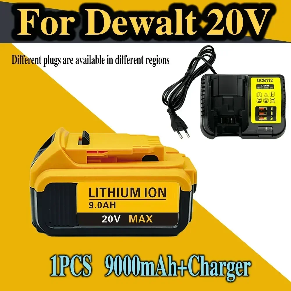 Suitable for Dewalt DCB200 DCB184 Series 18V/20V Rechargeable Power Tool Accessories, Power Tools,  Lithium Battery Replacement