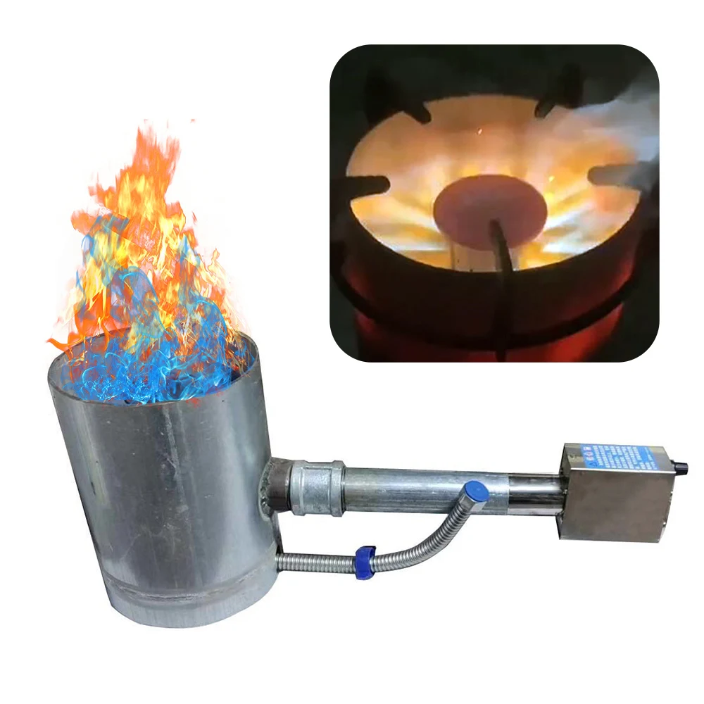 Engine Oil Burner Outdoor Picnic Used Oil Stove Boiler Heating Recycled Oil Burner With 12V High Pressure Blower