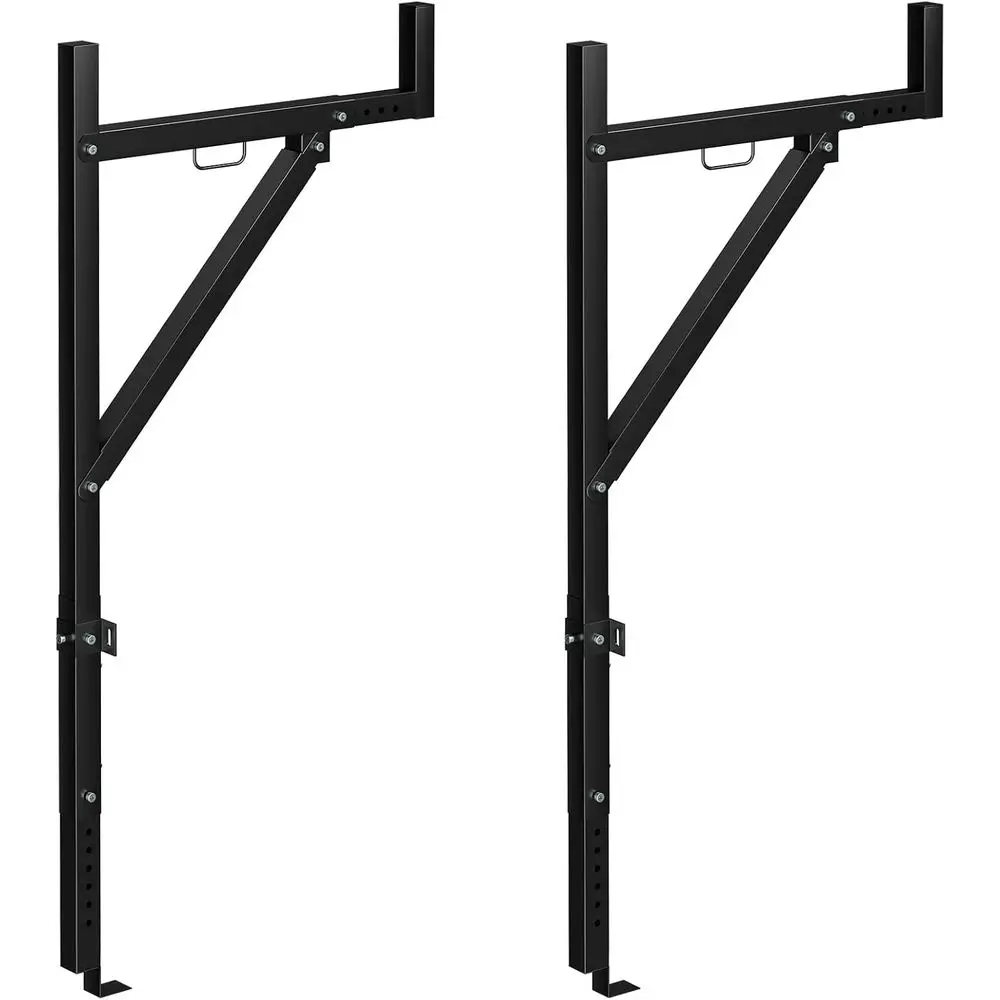 Adjustable Steel Truck Ladder Rack, 19-34 Width, 250 lbs Capacity, Fits 44.5-49.5 Trucks