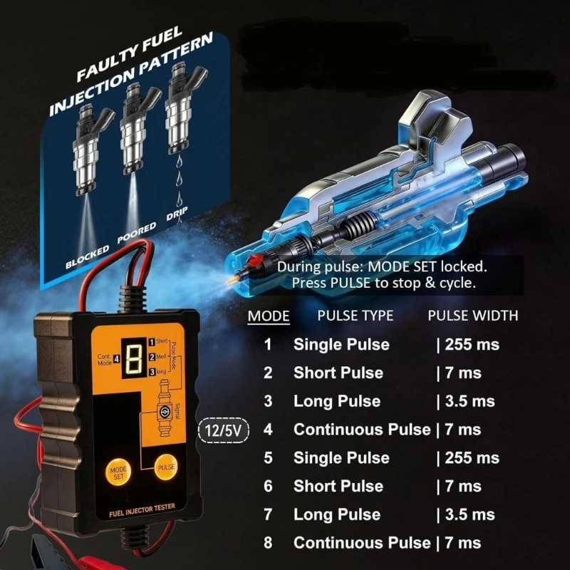 

Universal Oil Injector Tester And Cleaner For Car Motorcycle Maintenance