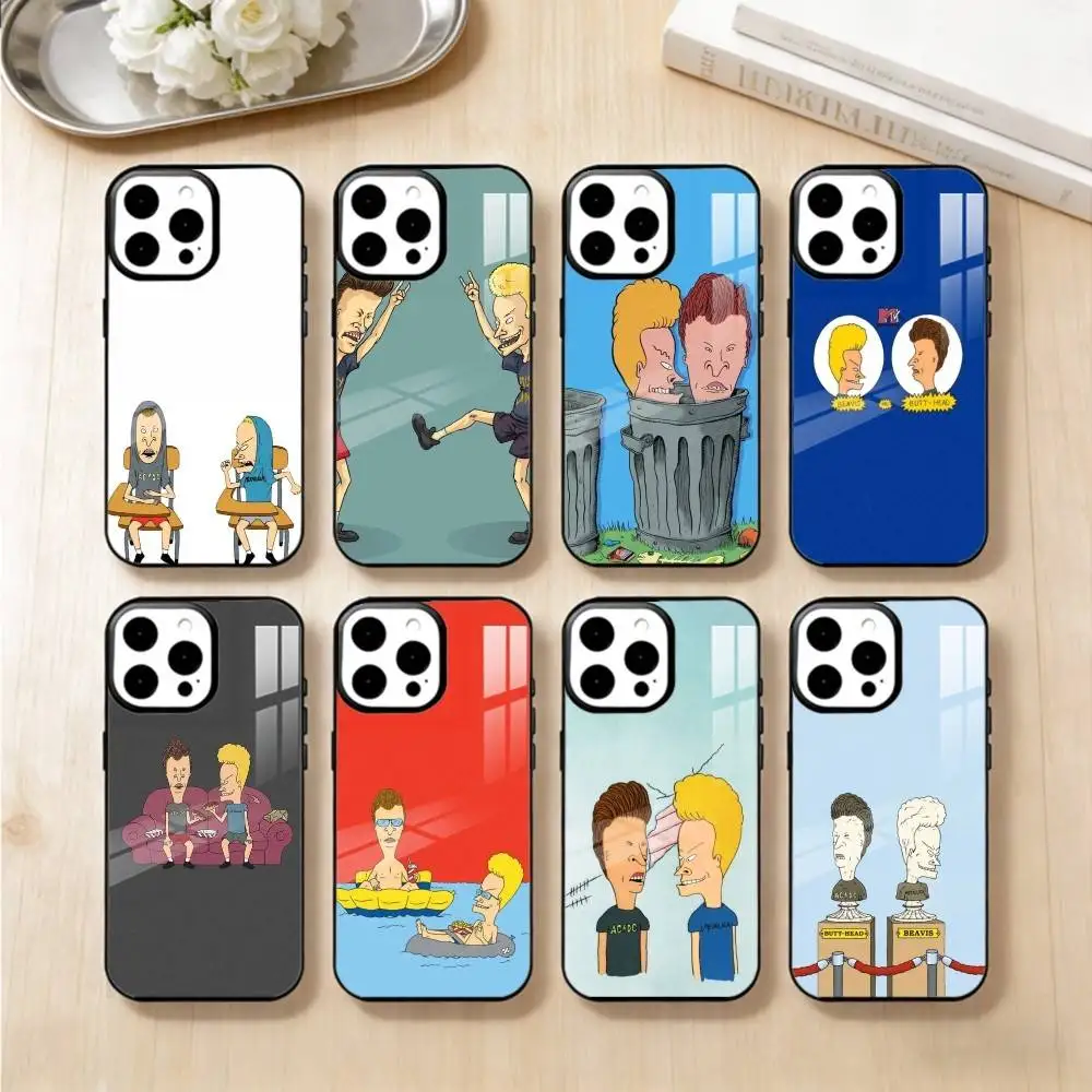 

Чехол для телефона B-Beavis A-And Butthead для iPhone 17, 16, 15, 14, 13, Pro, Max, Plus, магнитный, для беспроводной зарядки Magsafe