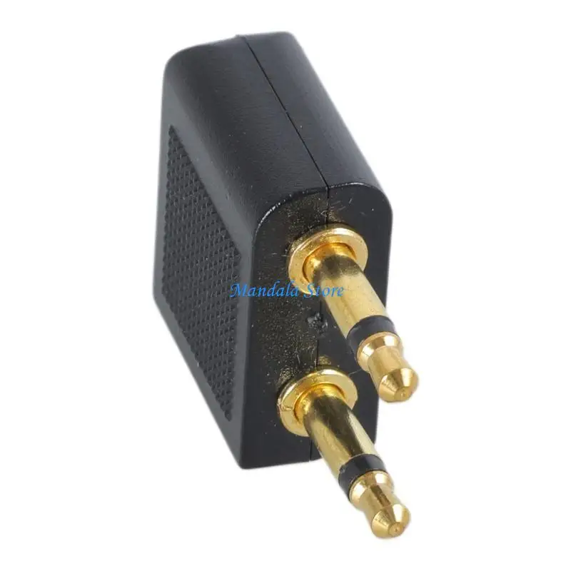 U2JC Headphones Adapter Airline Travel Headphone Adapter Converter Plug 3.5mm Headset Connector