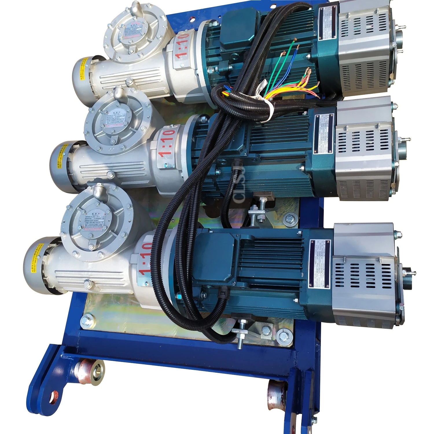 System | Industrial Crane Winch | High-Torque Gearbox & Motor Assembly 45KW Heavy-Duty Electric Hoist