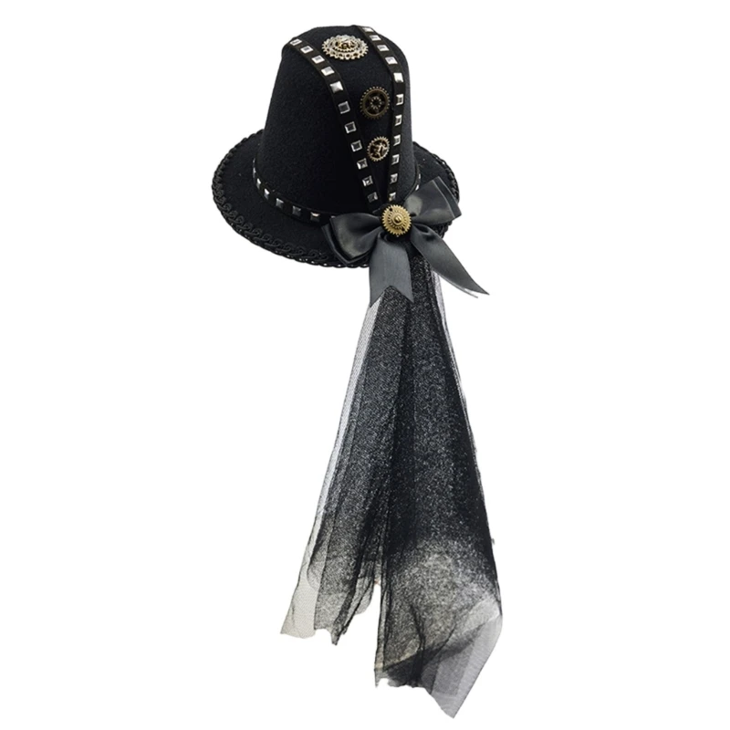 x5xa-fiocchi-per-capelli-da-donna-fermaglio-per-capelli-in-pizzo-cappello-a-cilindro-fantasia-fascinator-party-cappello