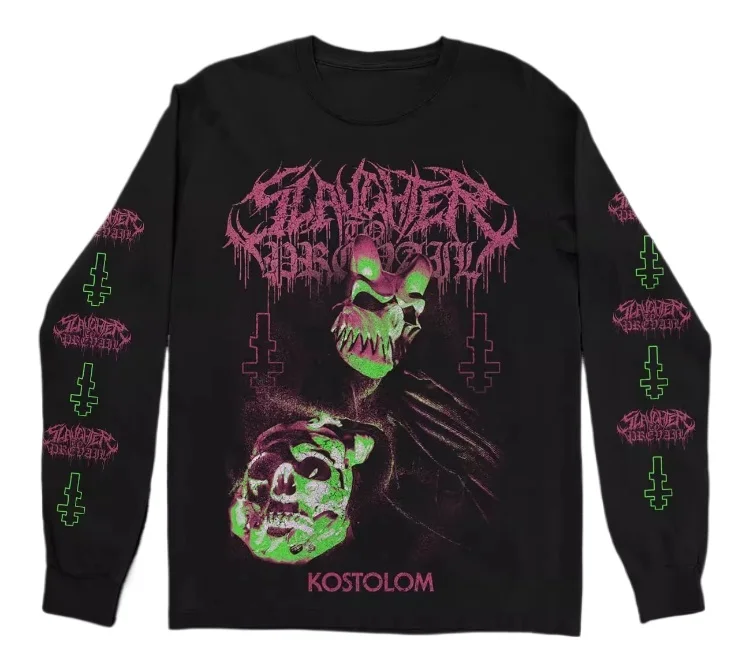 New Mens Long Sleeve Tshirt Slaughter To Prevail Deathcore Rock Band Heavy Metal Tshirt Harajuku Streetwear Hip Hop T-Shirt